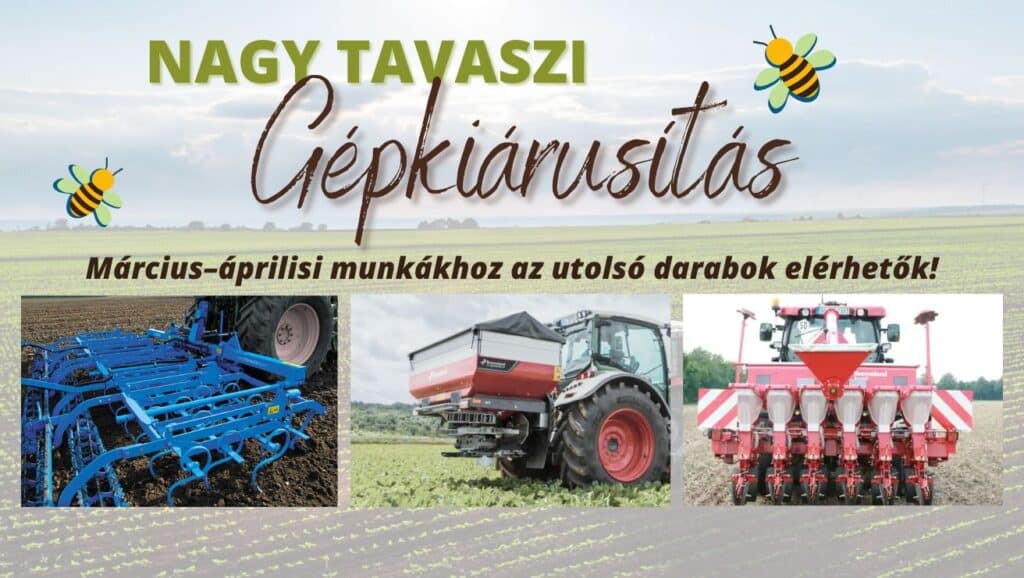 Március–áprilisi munkákhoz az utolsó darabok elérhetők!